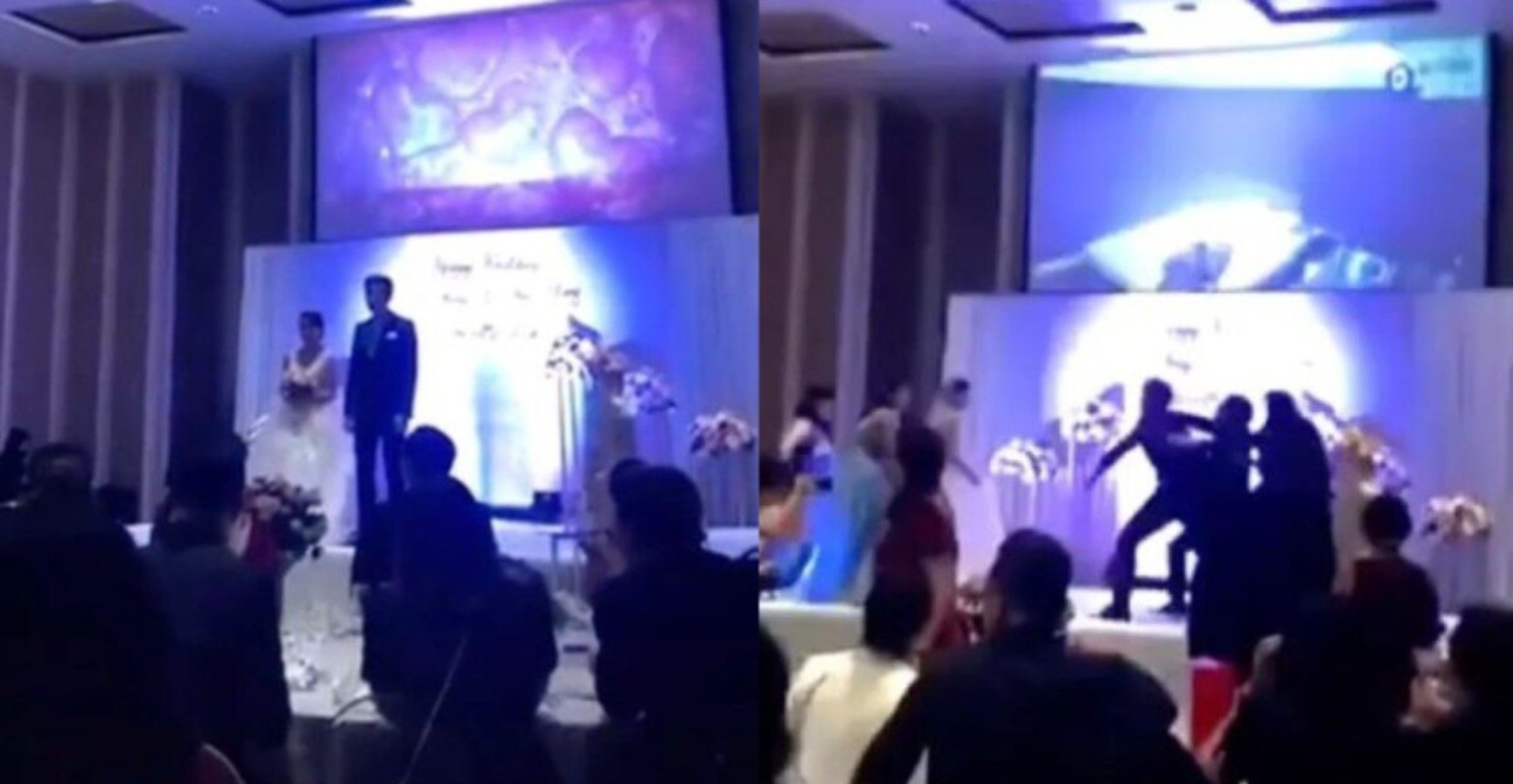 Γαμπρός ρεζίλεψε νύφη σε γάμο: Έδειξε βίντεο που τον απατά… με τον άντρα της αδερφής της (VIDEO)