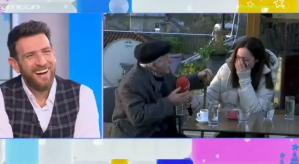 Επική στιγμή στο Mega Καλημέρα με τον 100χρονο κυρ Φώτη: «Είχα πολλές γκομενίτσες» (VIDEO)