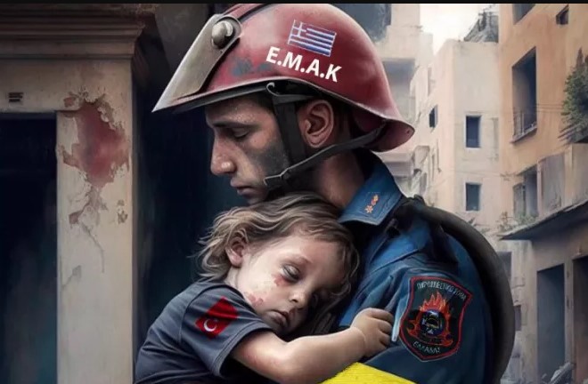 Τουρκία: «Είμαι εδώ για σένα» – H εικόνα που αποτυπώνει την απώλεια και τον πόνο που προκάλεσε ο φονικός σεισμός