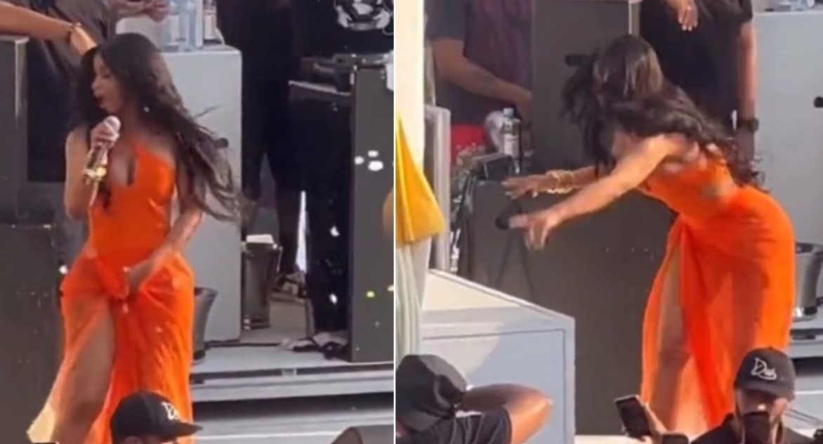 Cardi B: Έγινε viral στα social - Της πέταξε το ποτό του ενώ ήταν στη σκηνή, του «κάρφωσε» το μικρόφωνό της (VIDEO)