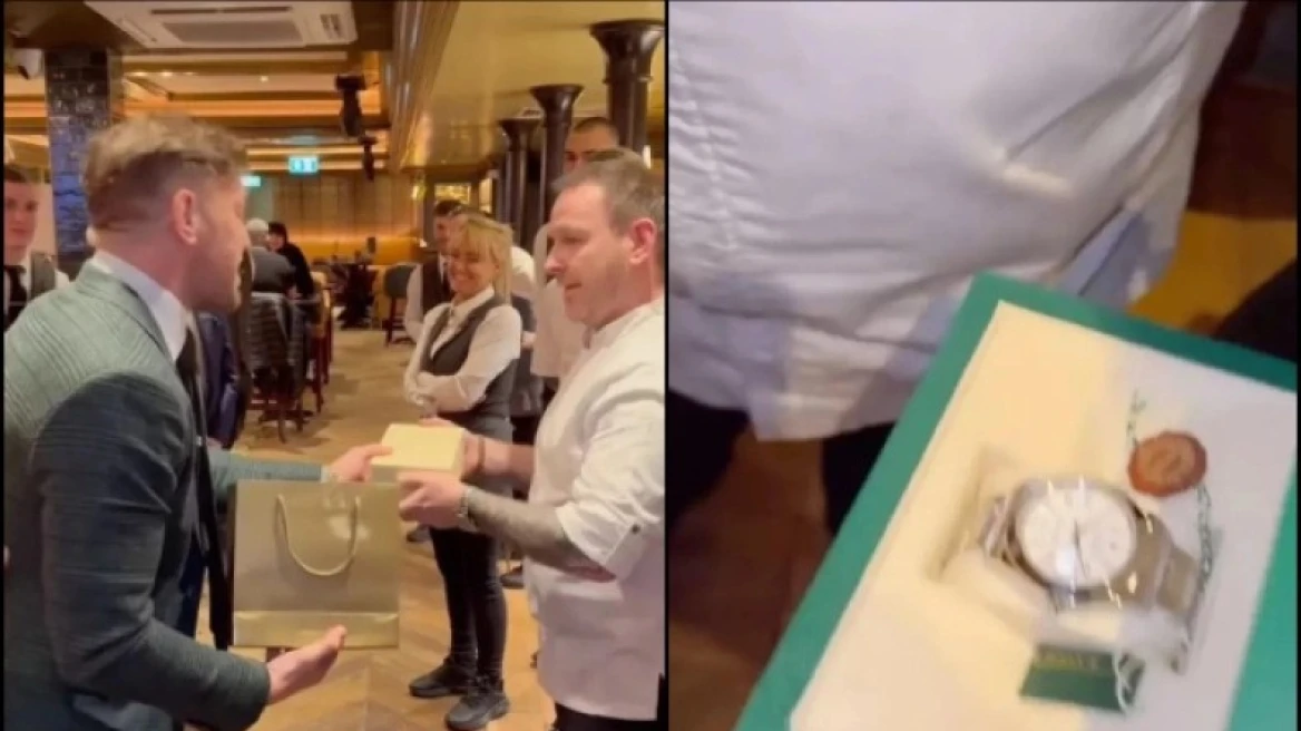 Κόνορ ΜακΓκρέγκορ: Τον έκραξαν επειδή έκανε δώρο το φθηνότερο Rolex σε υπάλληλό του (VIDEO)
