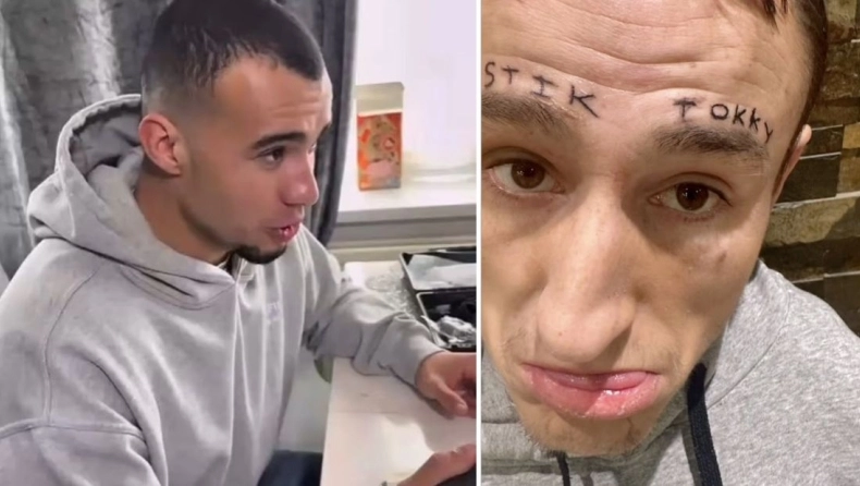 Απίστευτο: Influencer πλήρωσε 4.600 ευρώ για να κάνει τατουάζ σε πρόσωπο follower (VIDEO)
